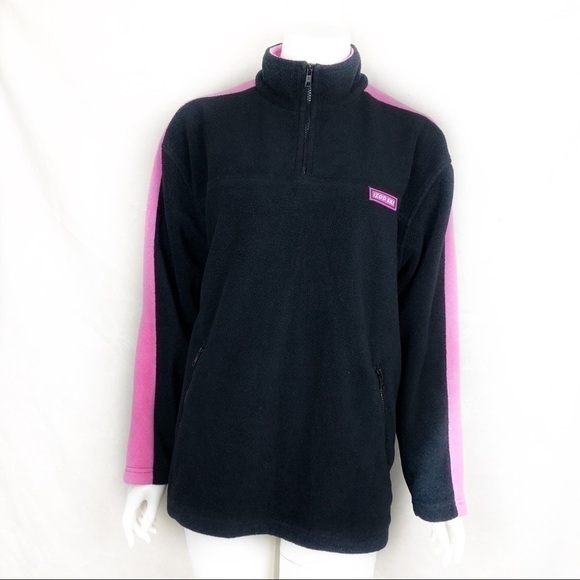 EUC-VINTAGE Izod Ski 1/2 Zipper Fleece Ski Jacket - Picture 3 of 8